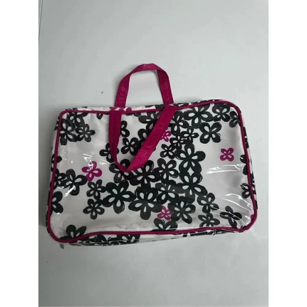Modella Makeup Toiletry Case Pink Black Travel Case Organizer